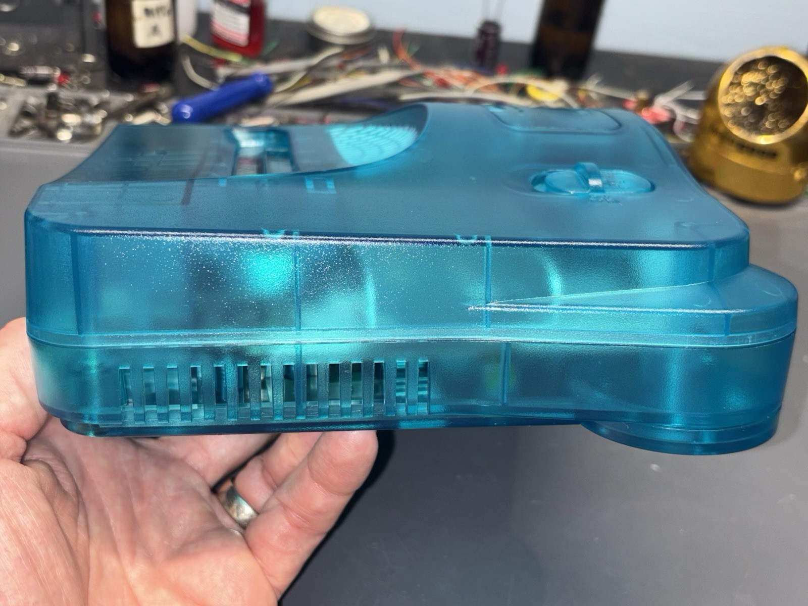 Ultimate Advanced RGB N64 Ice Blue Recap Deblur IGR Nintendo 64 Region