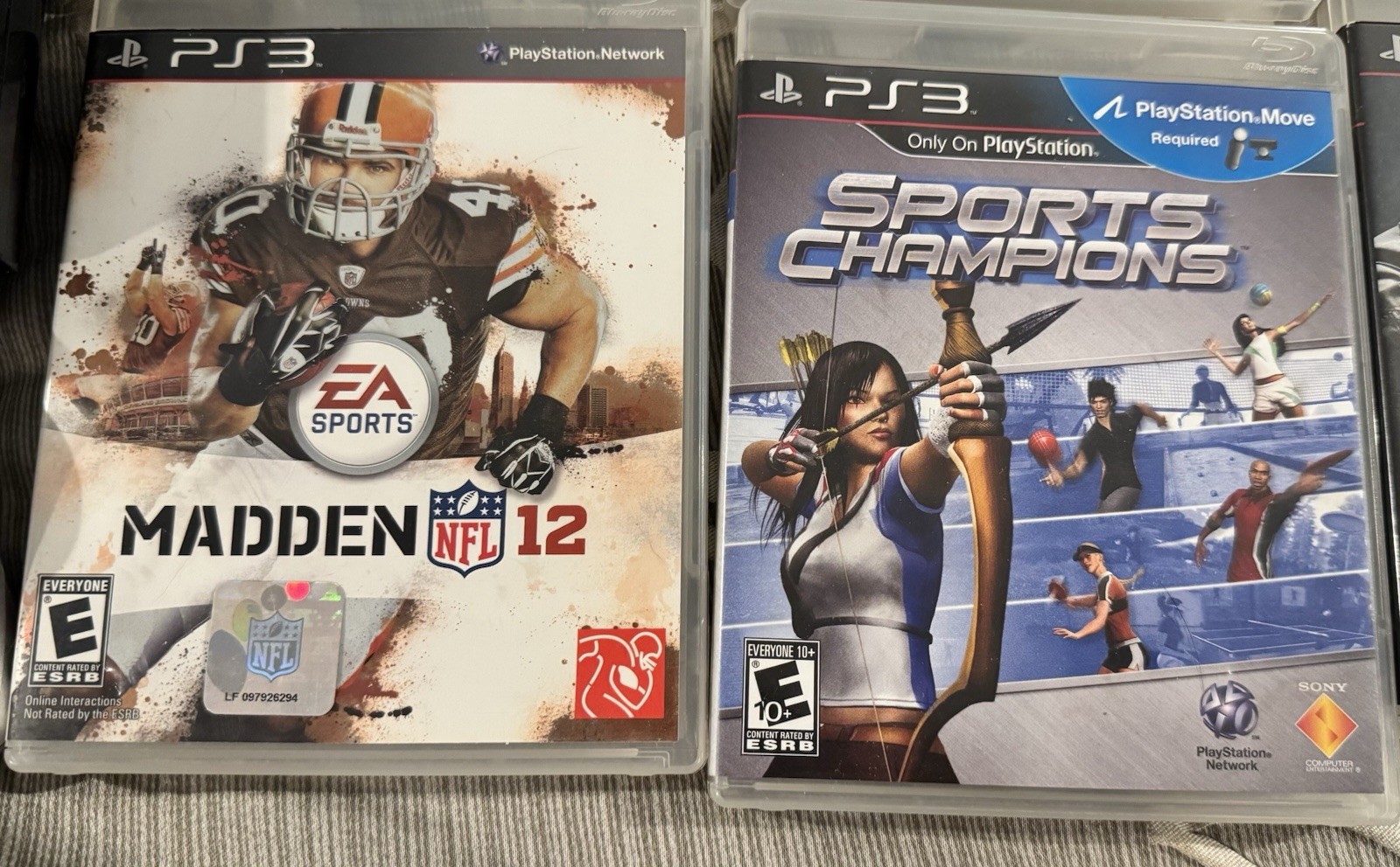 PlayStation 3 Console, Remotes, and 12 game Bundle