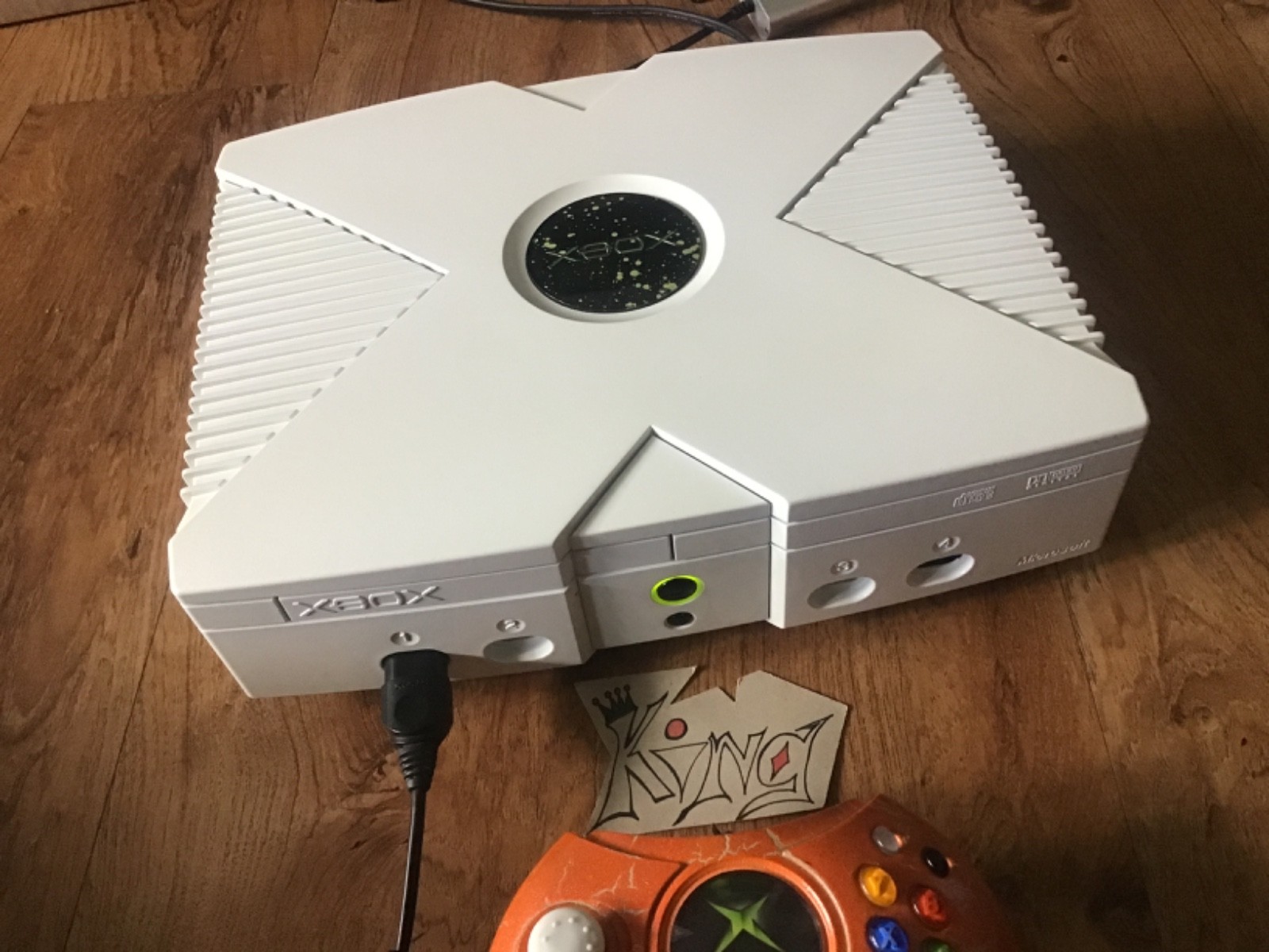 Original Xbox CASE ✨ JUST THE CASE ITSELF✨ ✨parts white with blue insides