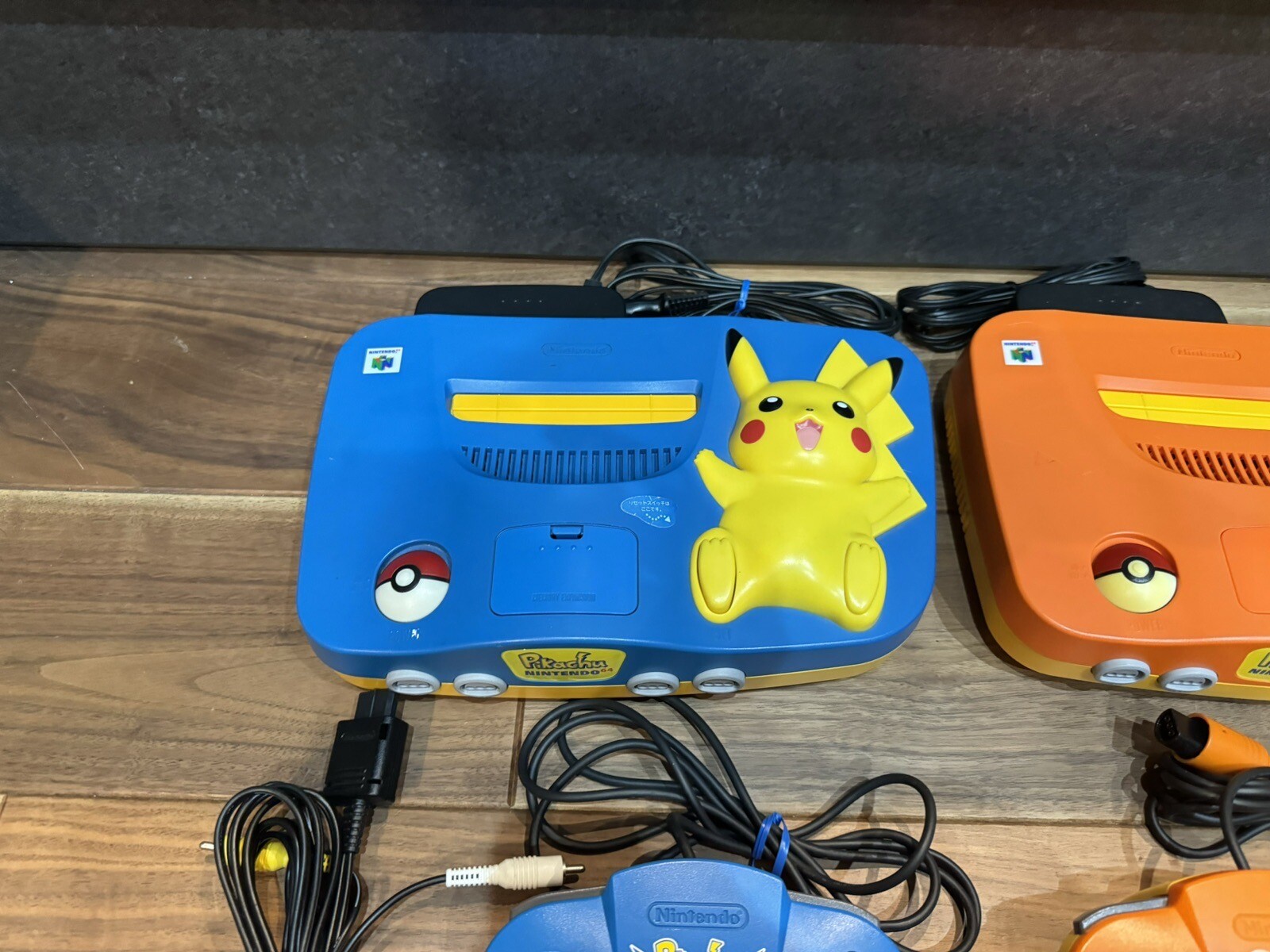 Nintendo 64 N64 Pokemon Pikachu Console Choose Orange and Blue Used
