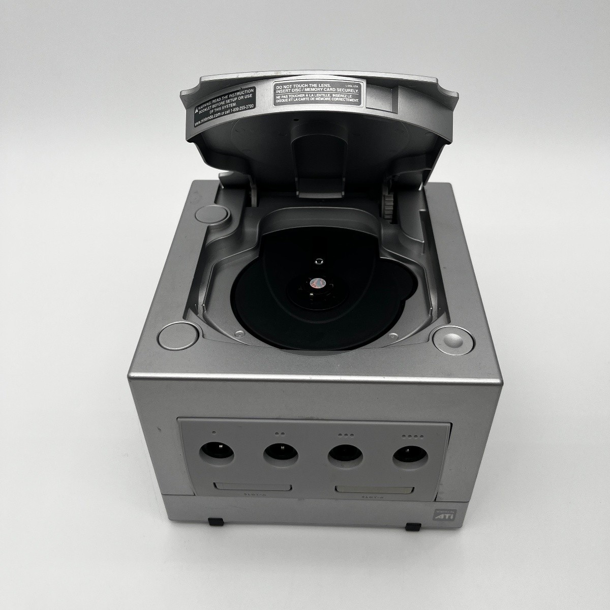 Nintendo GameCube DOL-101 Platinum Silver Console With Power Brick AV