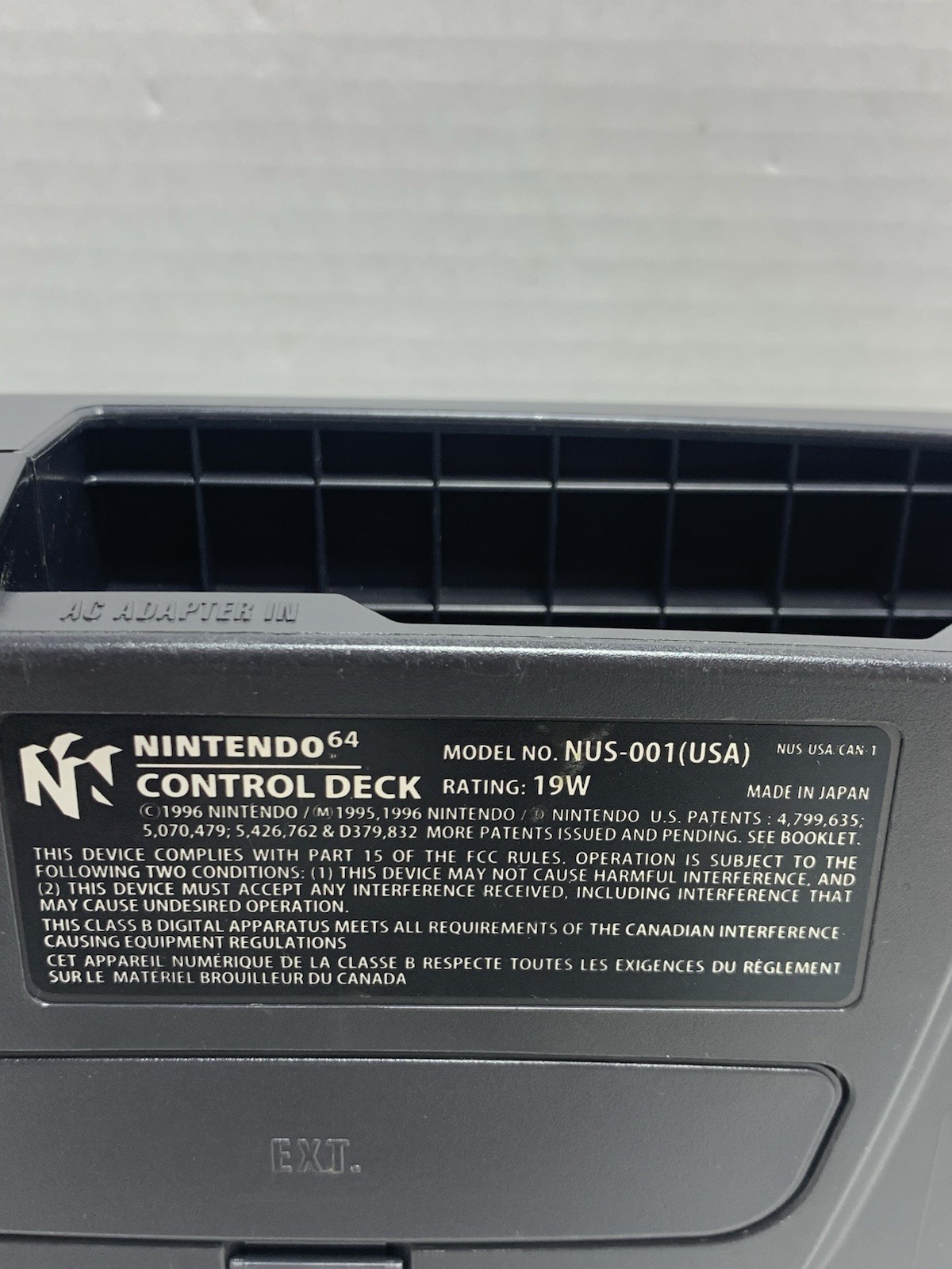 🔥Nintendo 64 N64 Console NUS-001 New Power Cord and AV Cable. Tested Working