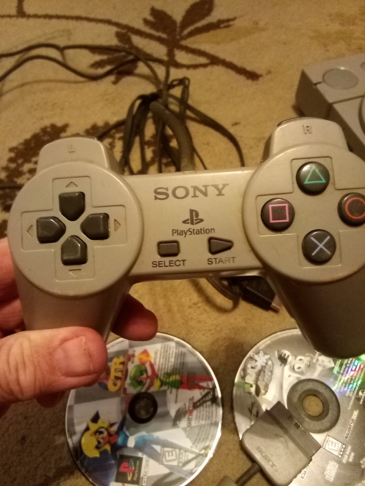 Sony PlayStation 1 SCPH-7501 Console Tested/Working With Games PLEASE READ