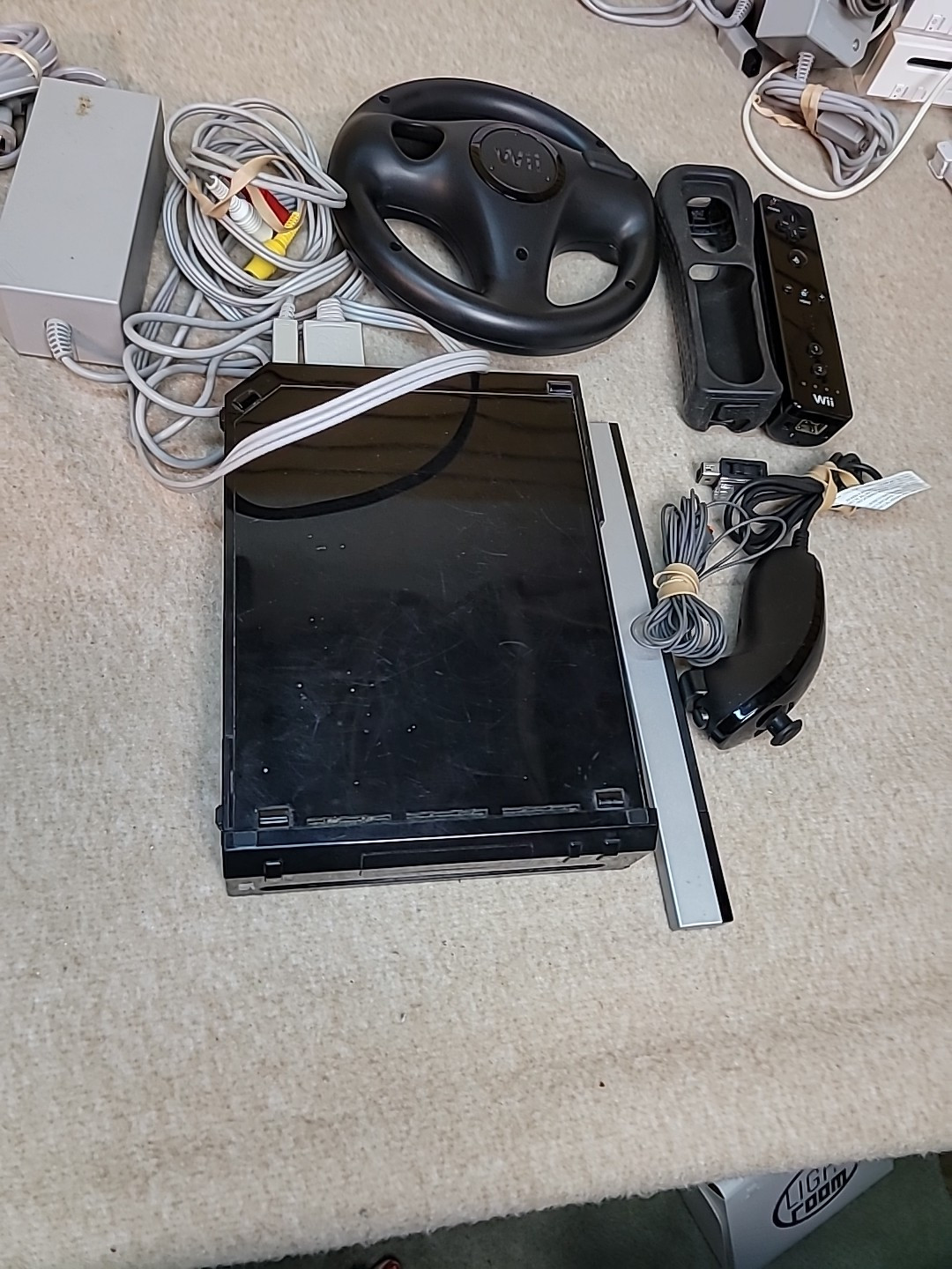 Nintendo Wii Black Console Lot