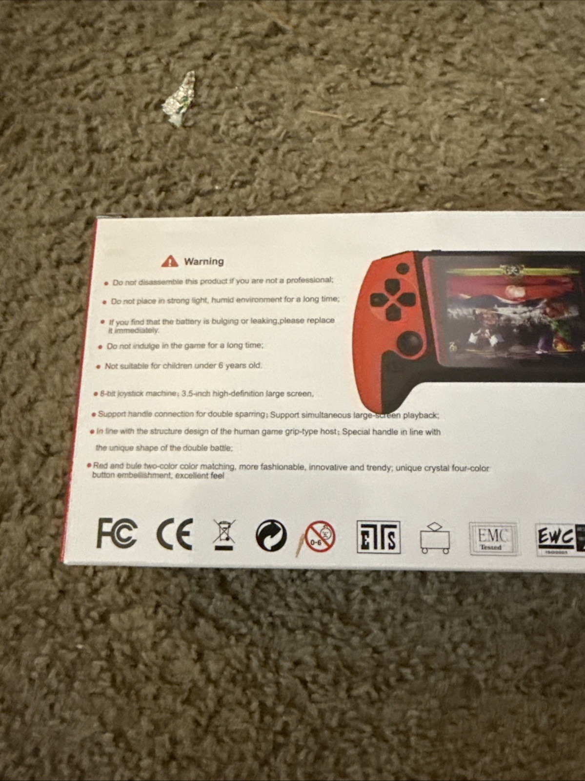 Q21 Handheld Game Console – 500 Games Built In NIB Remote Sensing GAME JOYSTICK