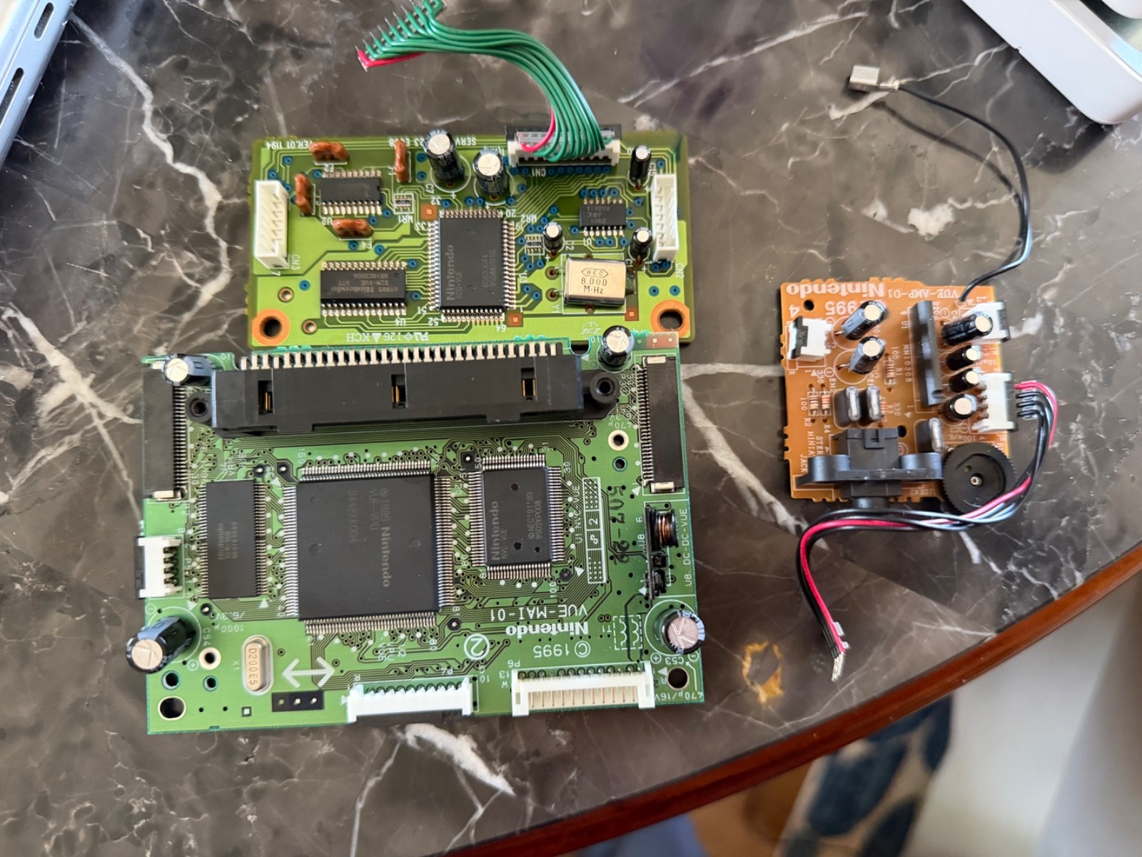 Virtual Boy + VGA Out “Virtual Tap”soldered Eye Patch Ribbons,SSF Lens&recapped
