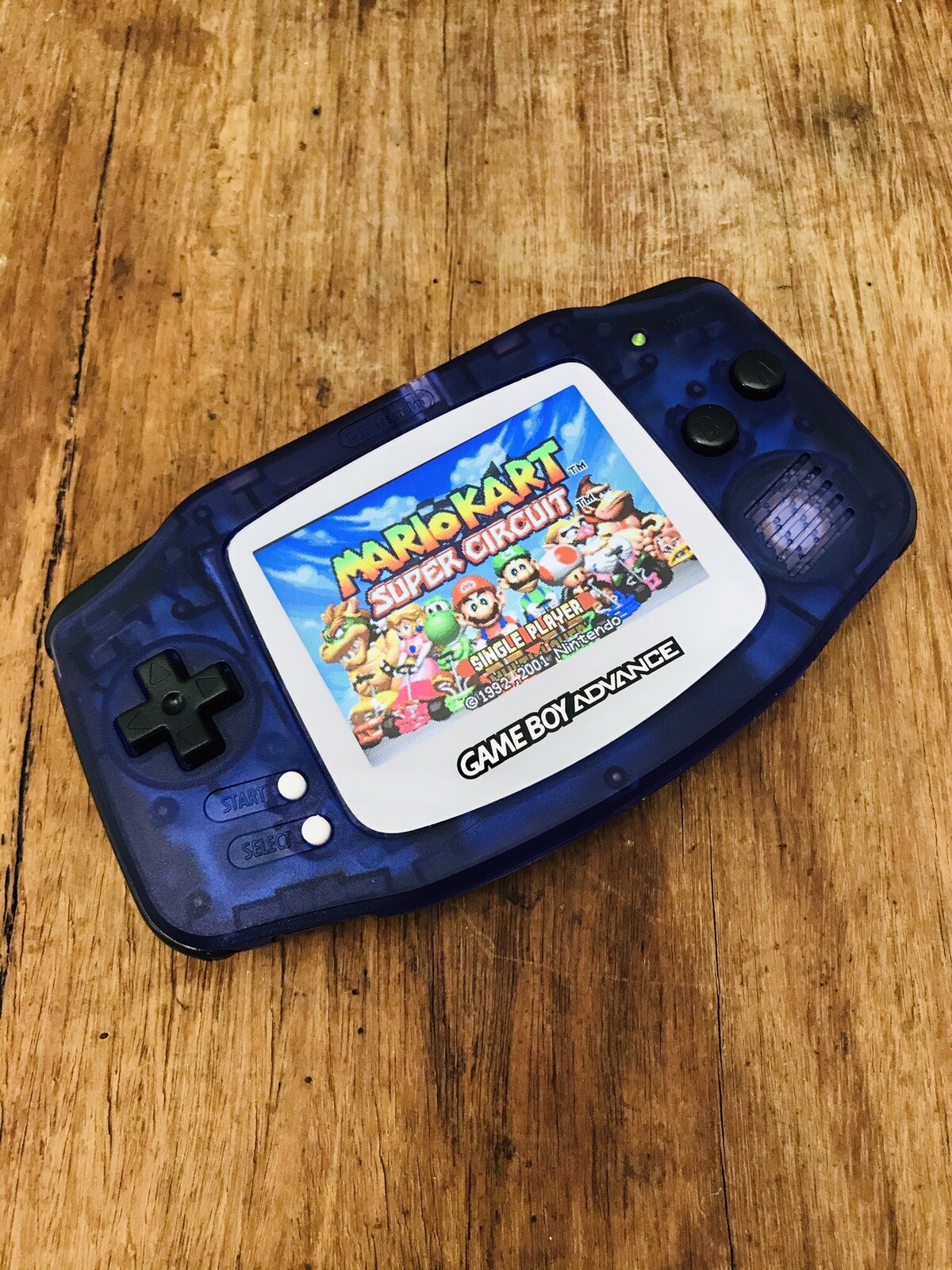 Nintendo Gameboy Advance GBA AGS-101 Black Purple Handheld Console BACKLIT IPS