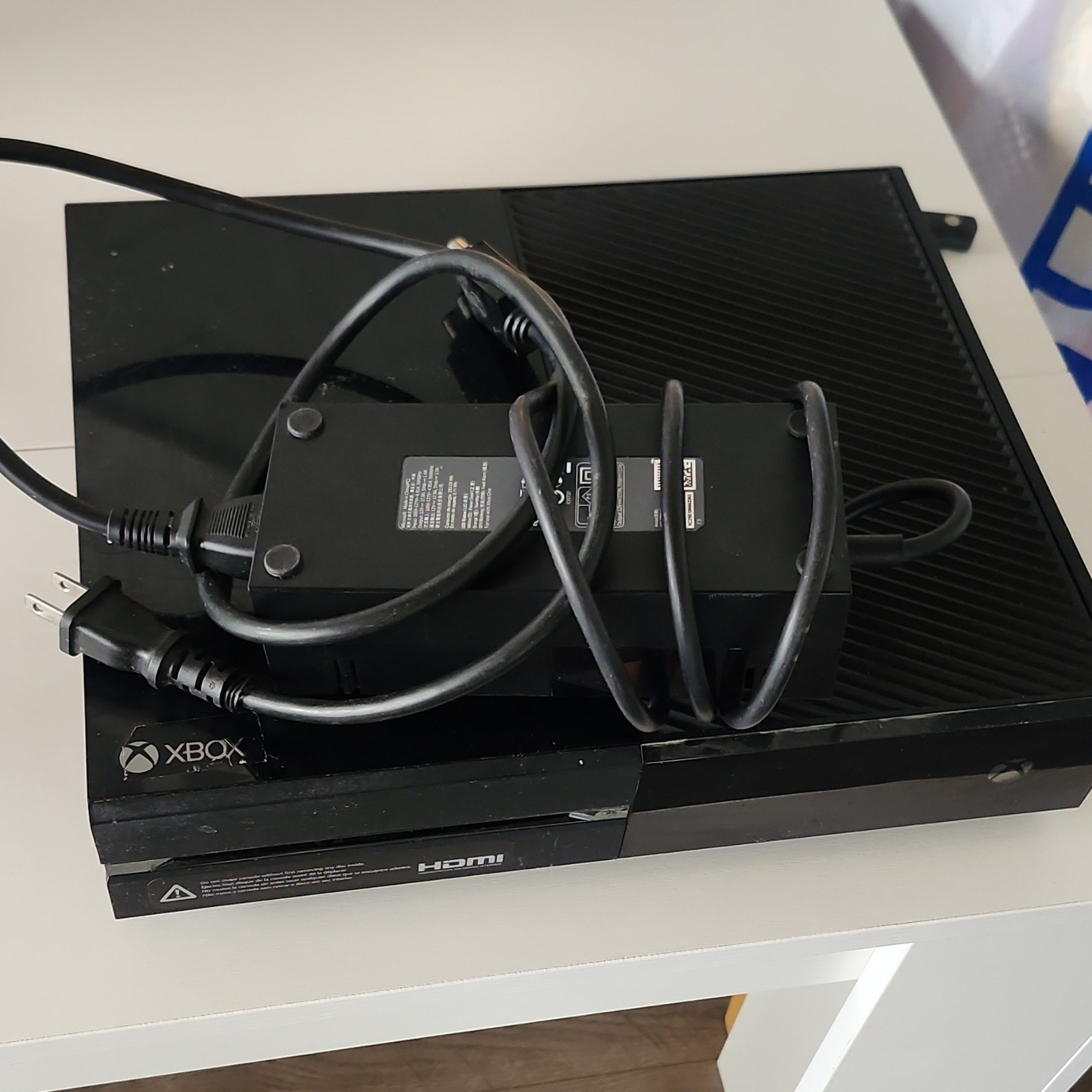 Microsoft Xbox One Black Console with Power Supply HDMI USB-A Ethernet Platform