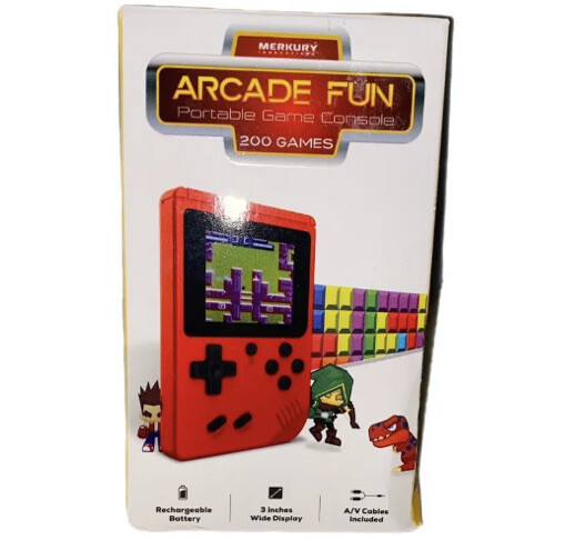 Merkury Innovations Arcade Fun Portable Gaming Console 200 Games