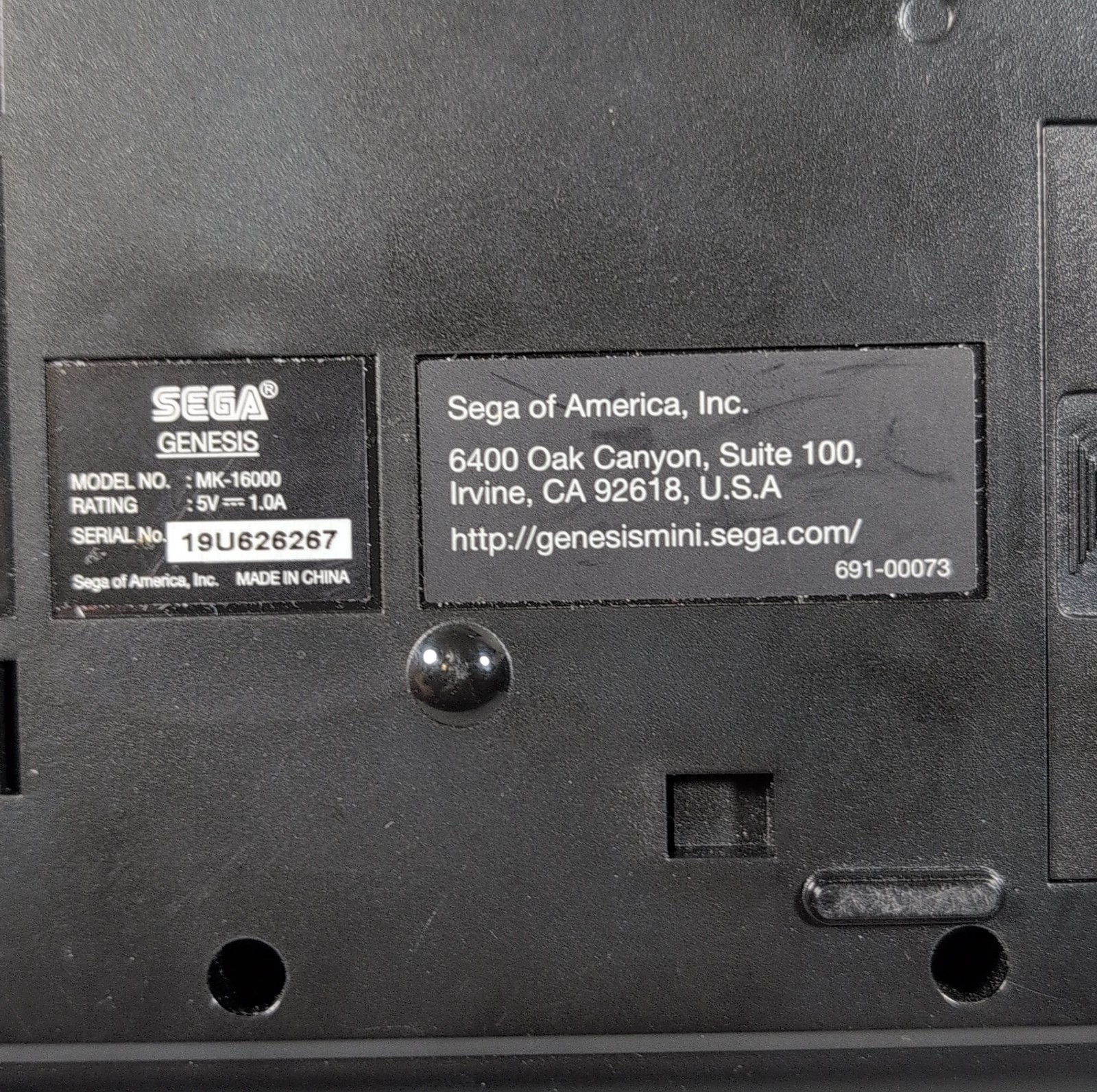 Sega Genesis Mini Authentic Console w/ Controllers & Cables Tested Working