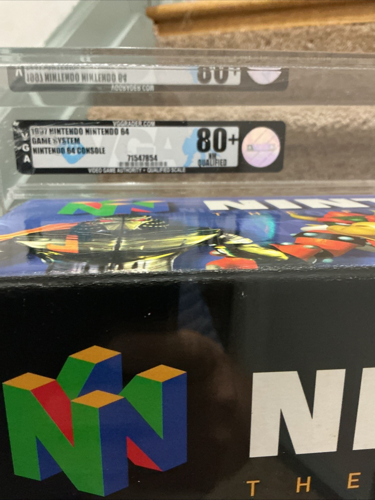 Nintendo 64 Launch Console N64 Brand New 1997 VGA Graded 80+ Q Qualified PSA