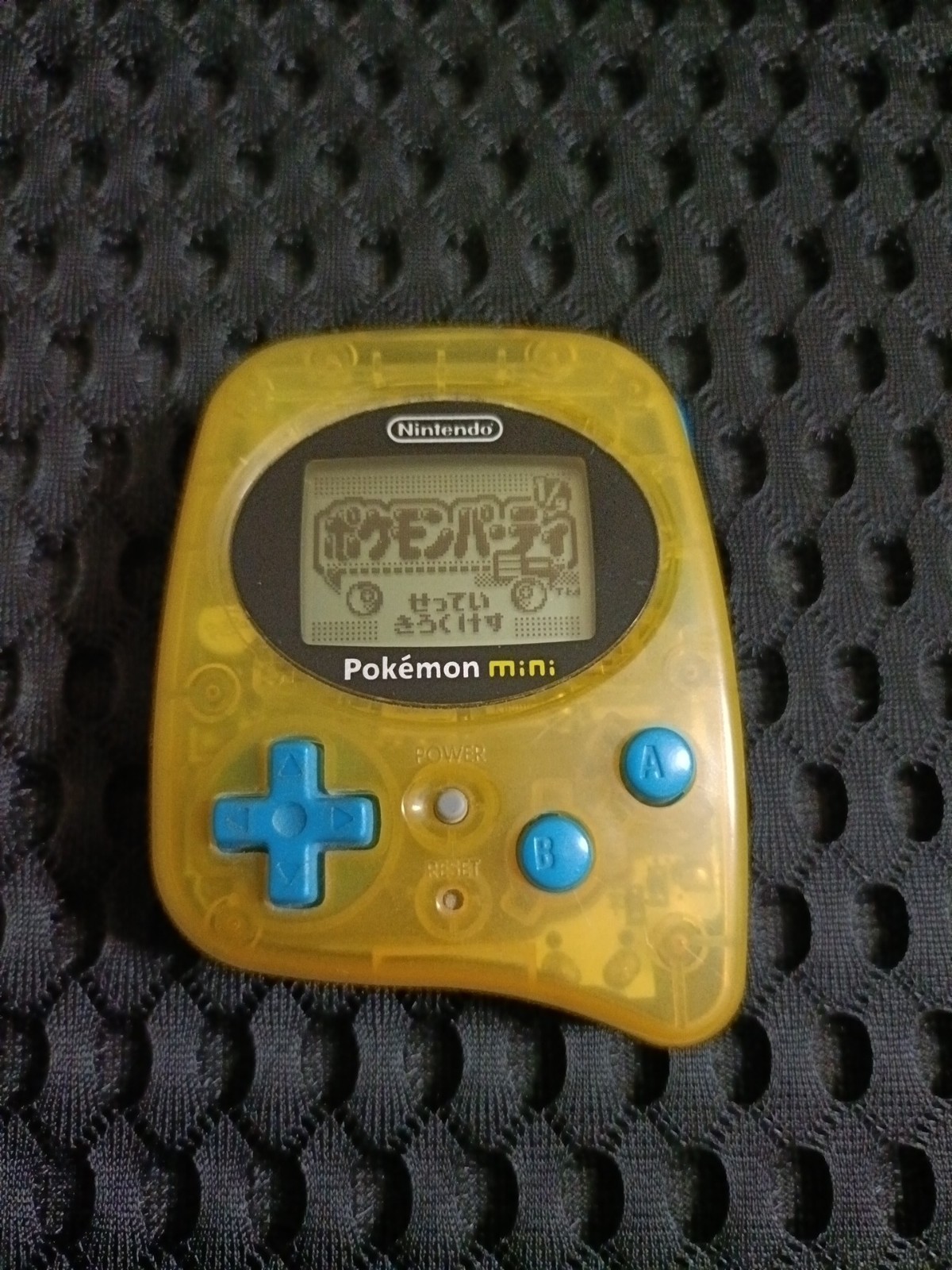 Pokemon Mini Console Blue Nintendo w/ Pokemon Party Cartridge Japan Tested