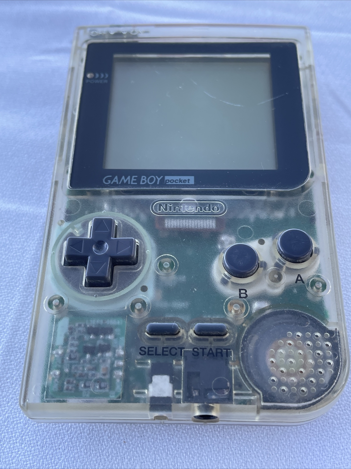 Nintendo Game Boy Color CGB-001 – Clear Skeleton – 100% Original- Tested Works