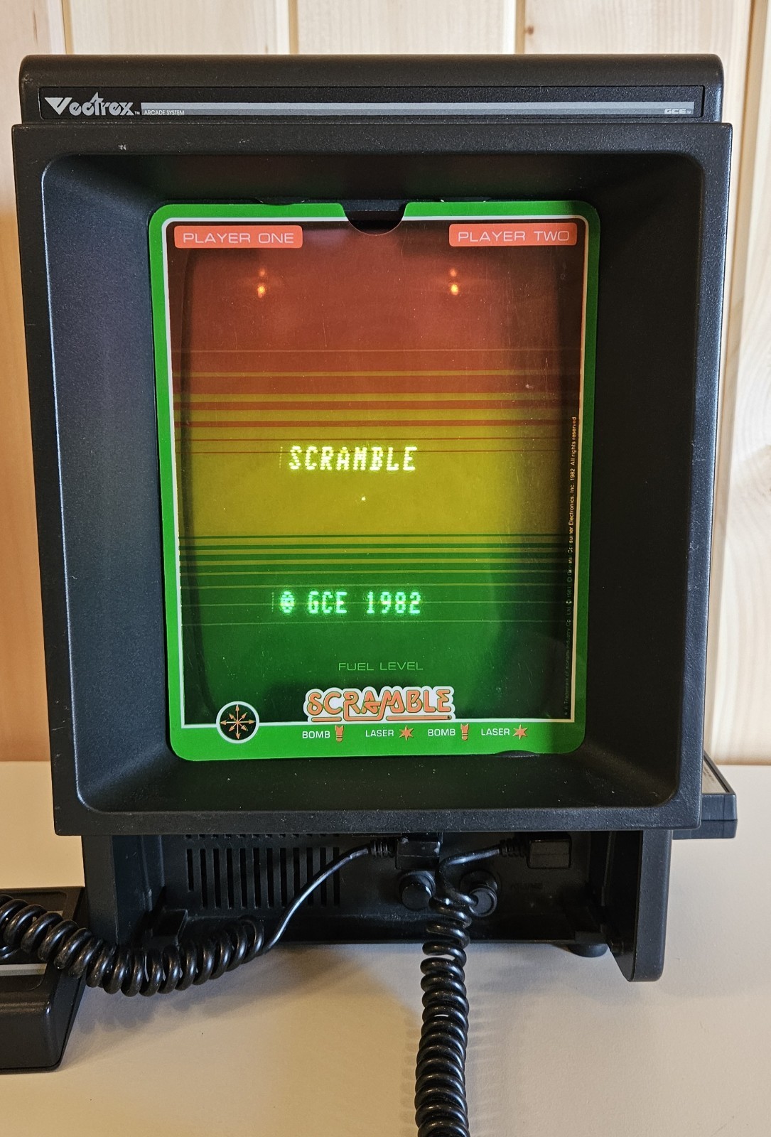 Vintage Vectrex Arcade System Video Game Console / 2 Controllers / 9 Games Lot
