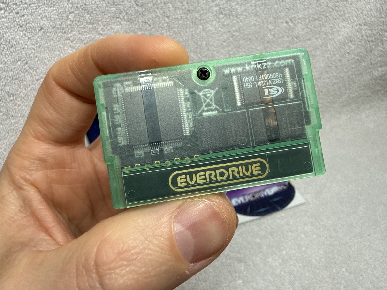 Everdrive GBA X5 Mini w/ box & manual! MINT COLOR! (No SD card) Stone Age Gamer