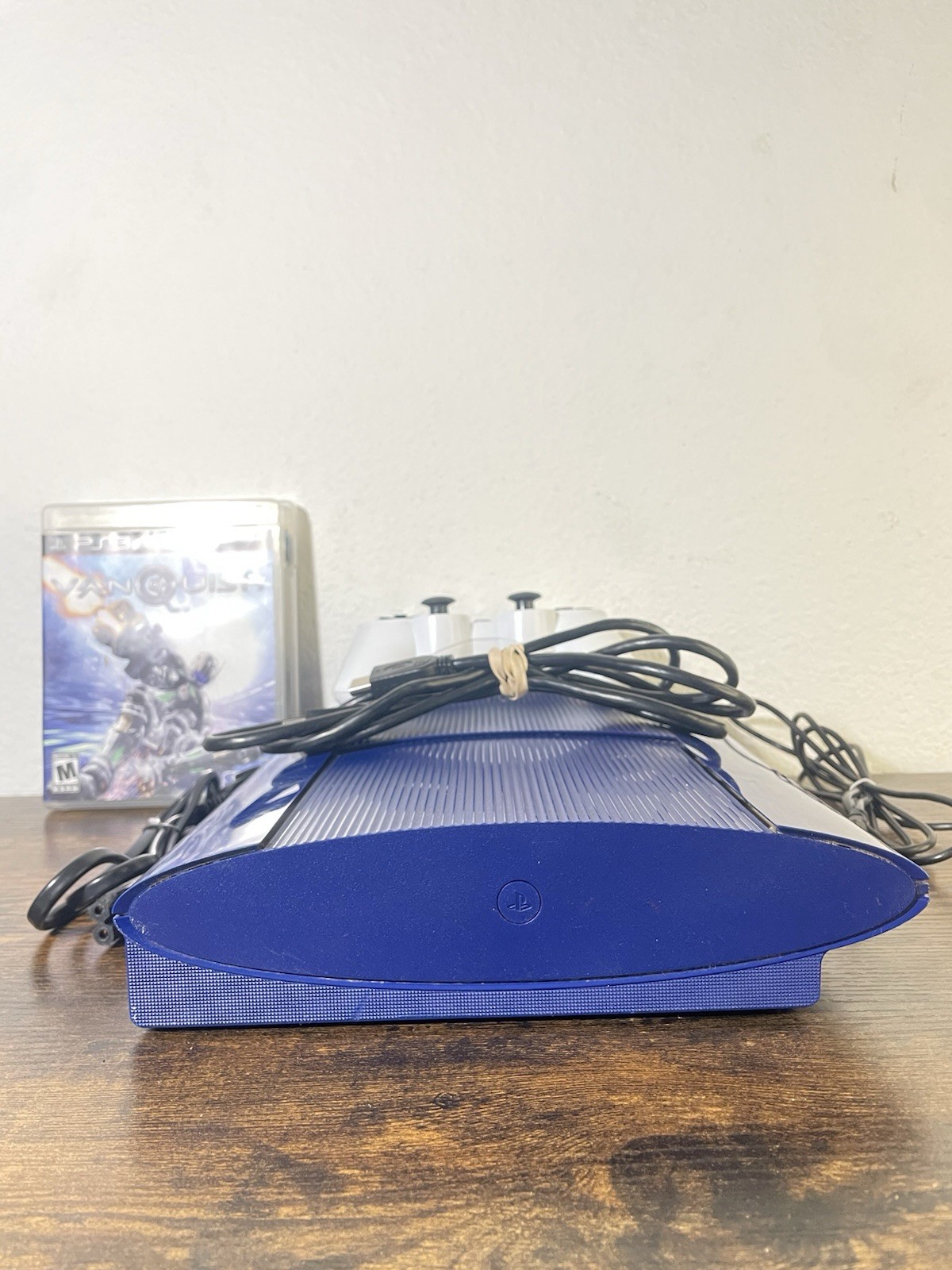Sony PlayStation 3 PS3 Super Slim 250GB Blue CECH-4201B Bundle Controller TESTED
