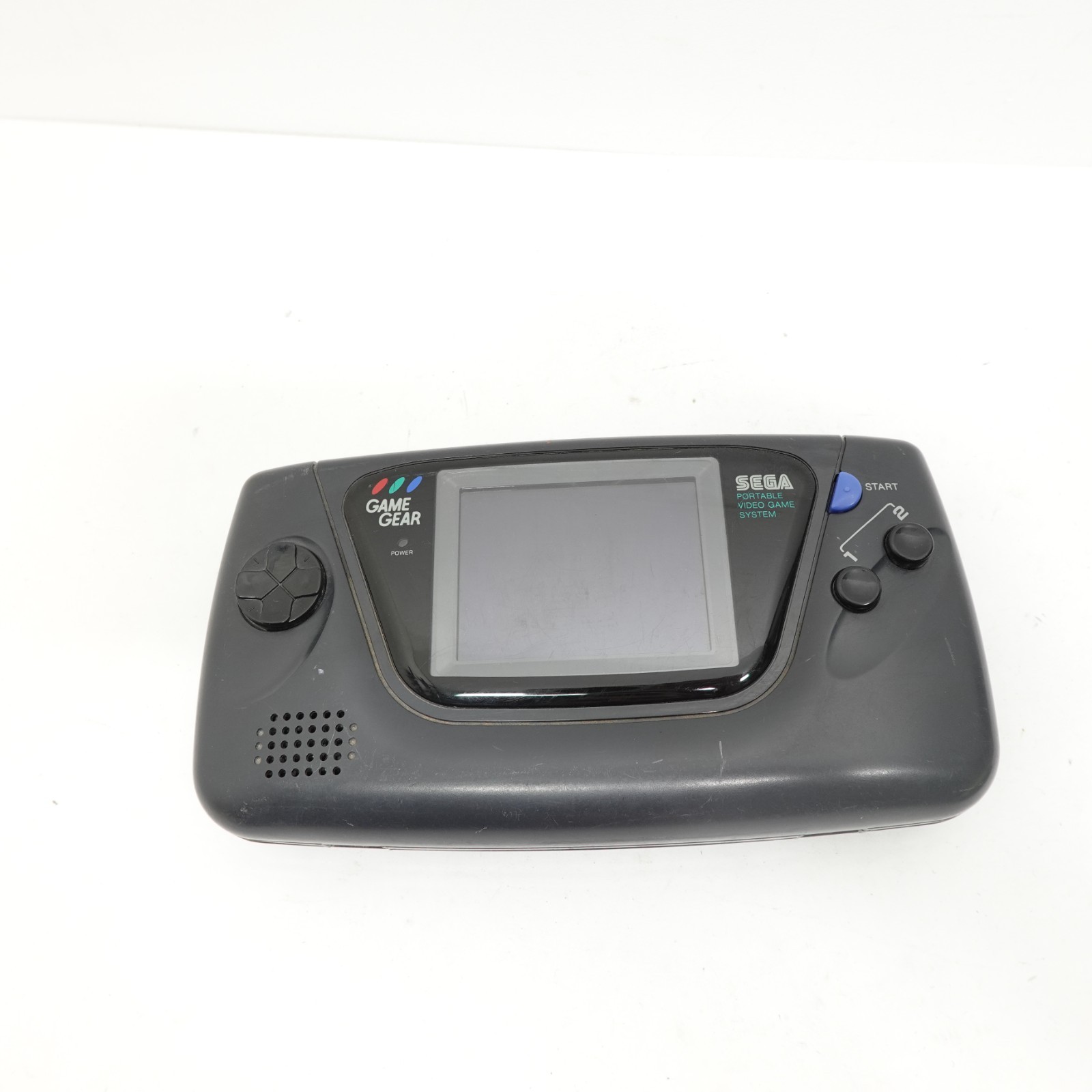 SEGA Game Gear 2110 Handheld Console Black For Parts Repair Powers On Read