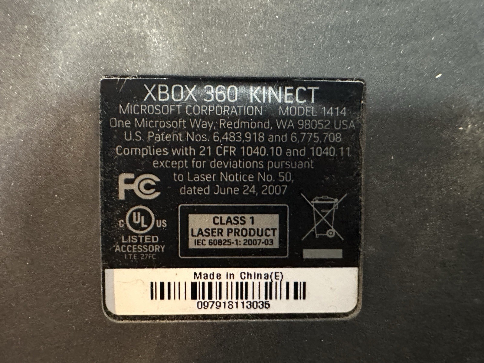 Microsoft Xbox 360 S Console Kinect With Box Non Tested