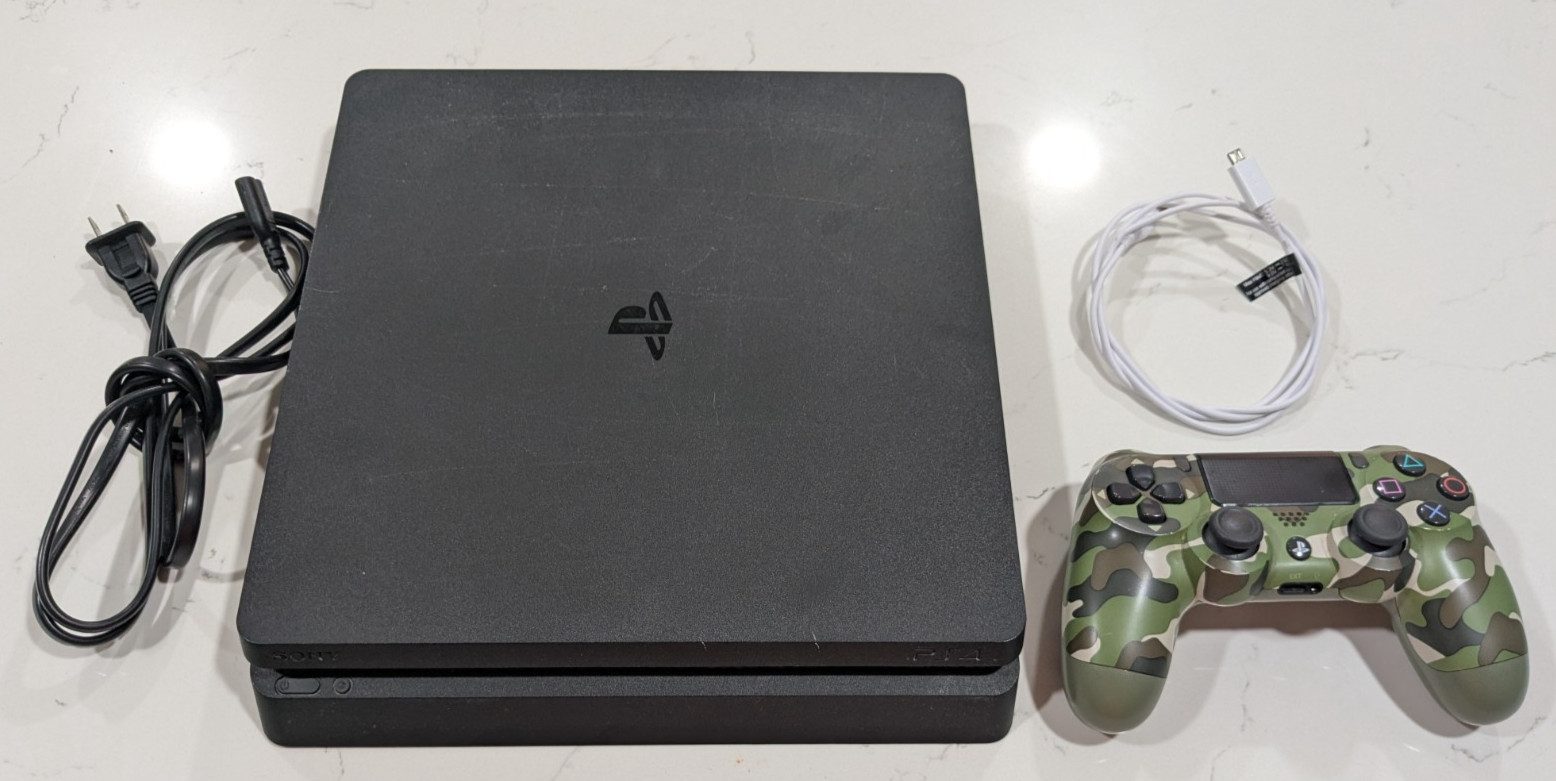Sony PlayStation 4 Slim 512GB Console – Jet Black TESTED