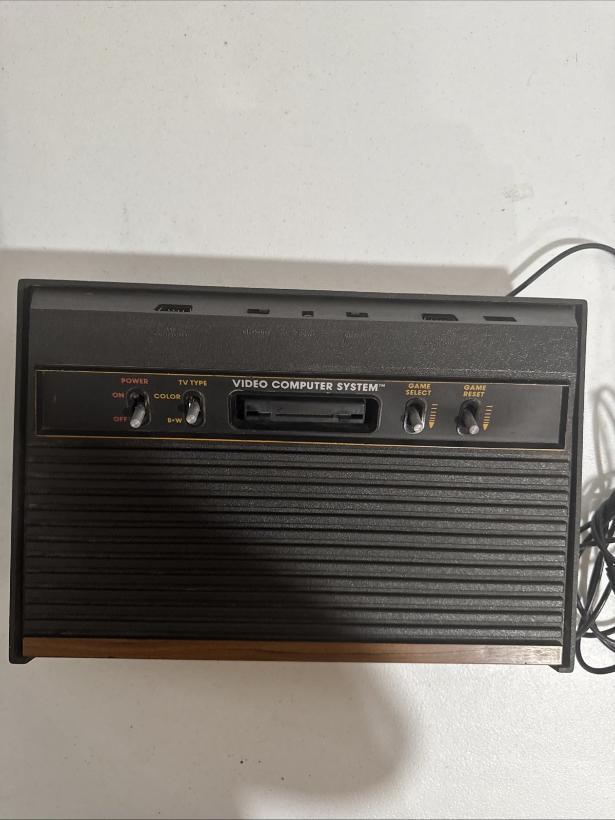 Atari 2600 Console CX2600 Wood Grain UNTESTED