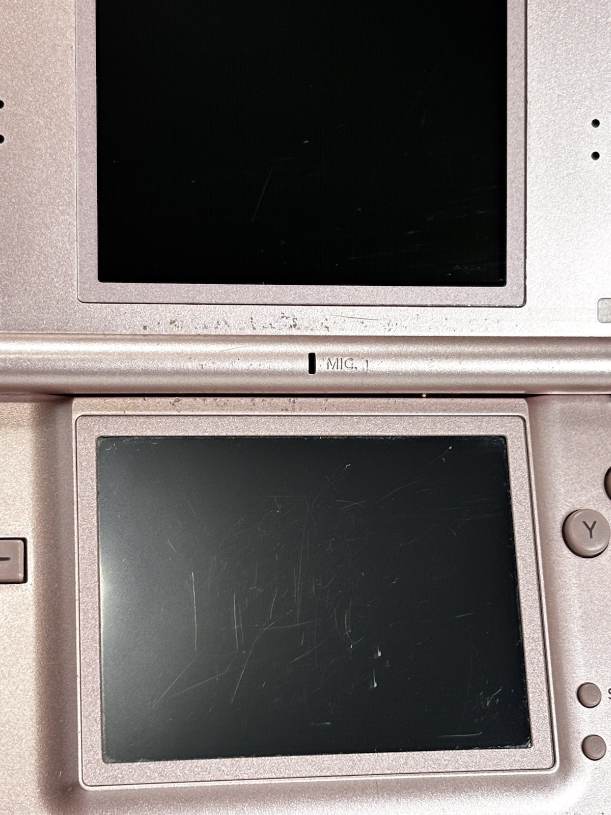 Nintendo DS Lite USG-001 Pink Handheld Console Bundle w/ 7 Games Charger Tested