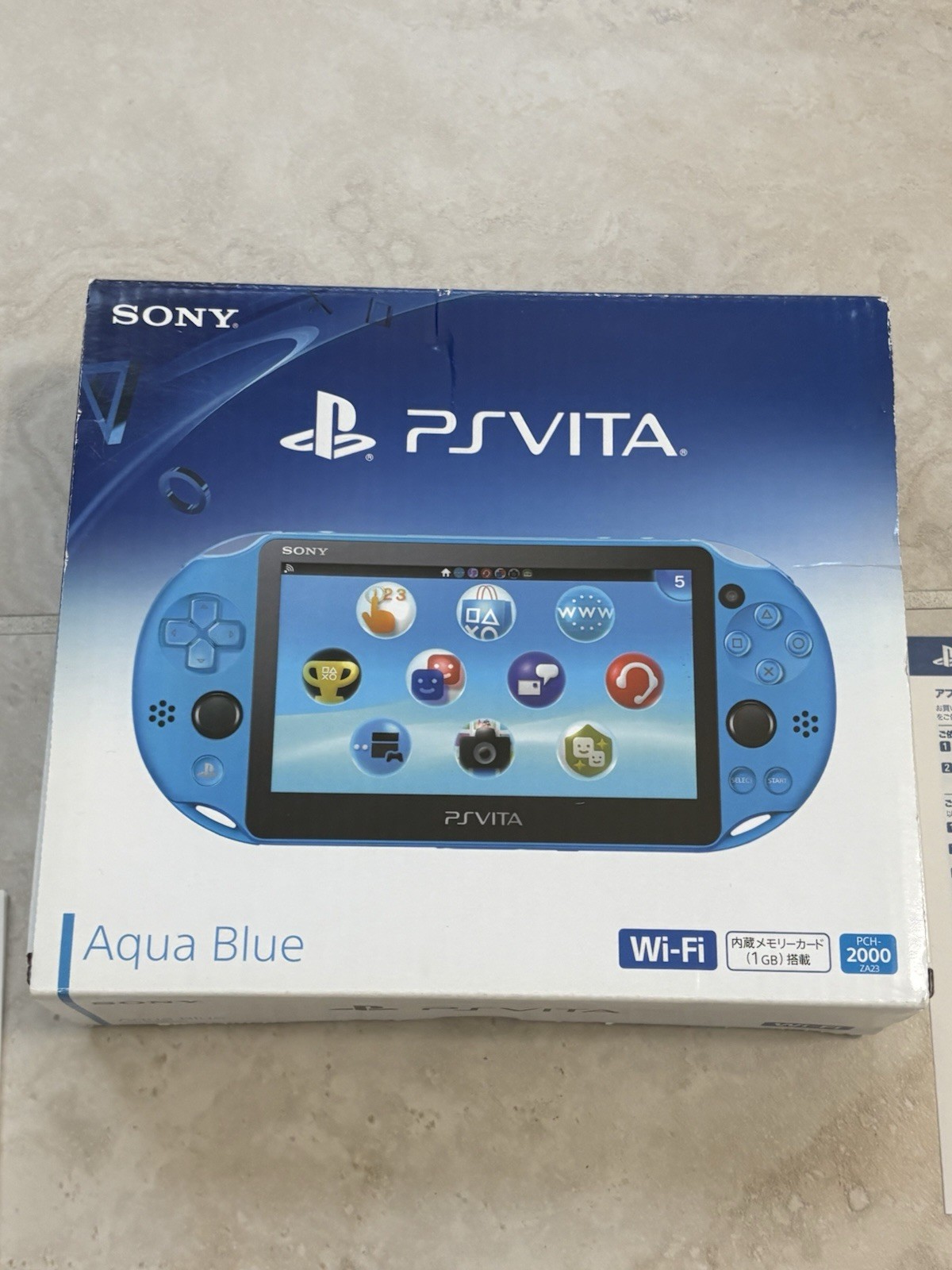 Sony PS Vita PCH-2000 Complete In Box – Aqua Blue 16GB Very Good Condition
