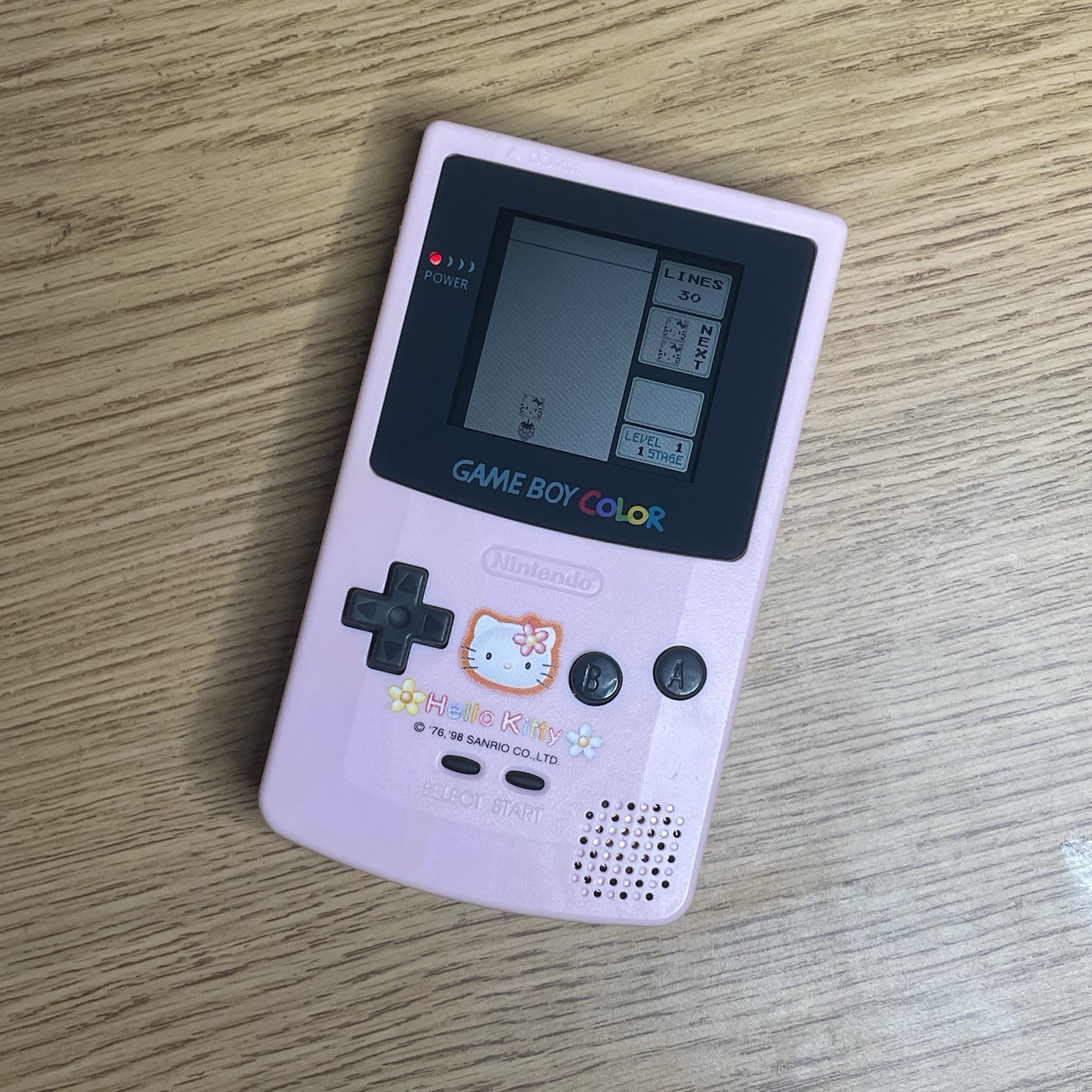 Nintendo GameBoy Color Hello Kitty Sanrio Pink Handheld Console CGB-001 Tested