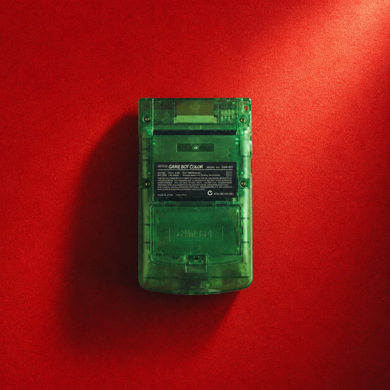 Nintendo Game Boy Color Clear Green 👾 CGB-001 GBC RESTORED NEW BODY