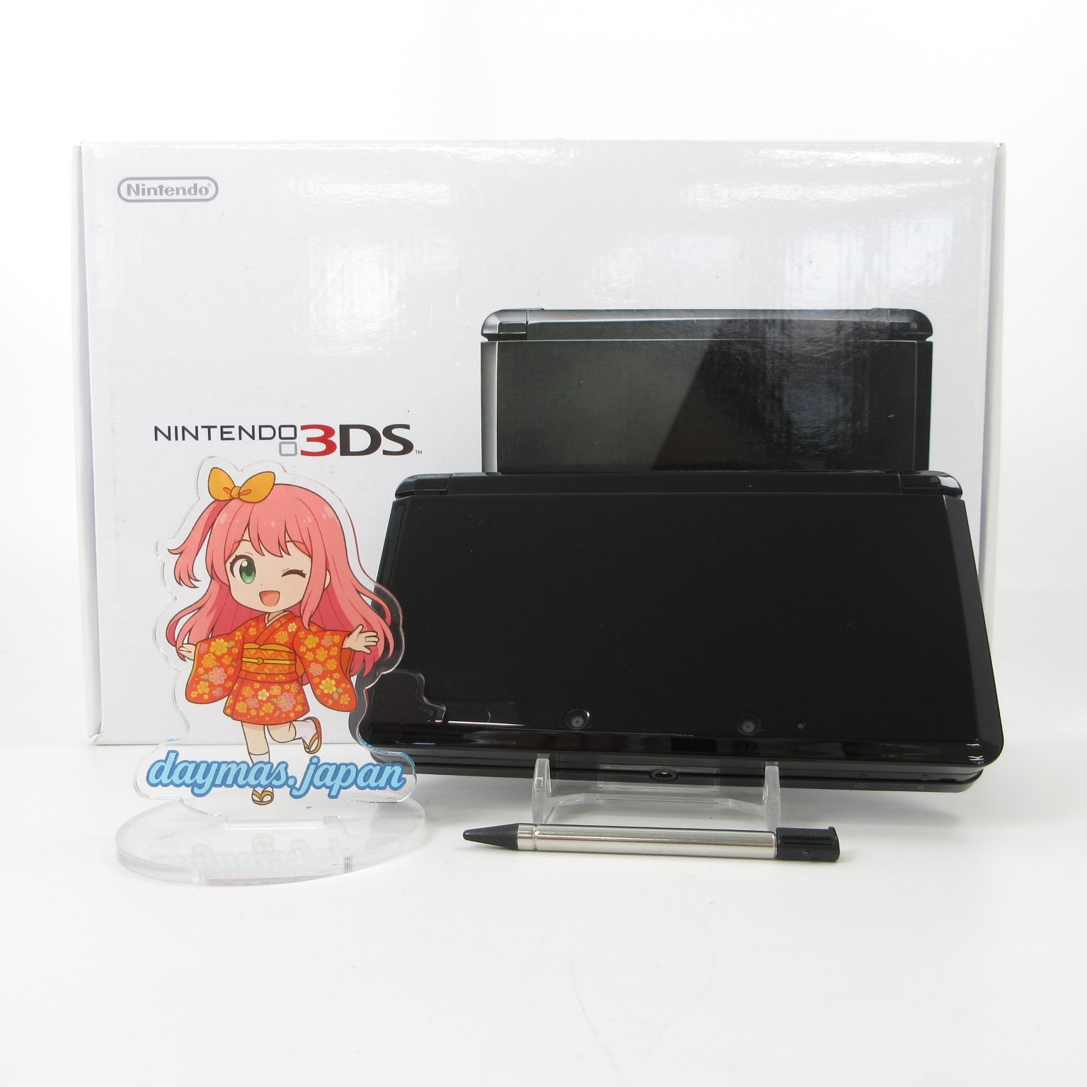 【Near Mint】Nintendo 3DS Clear Black Console Japanese Edition #RET08/0602/06