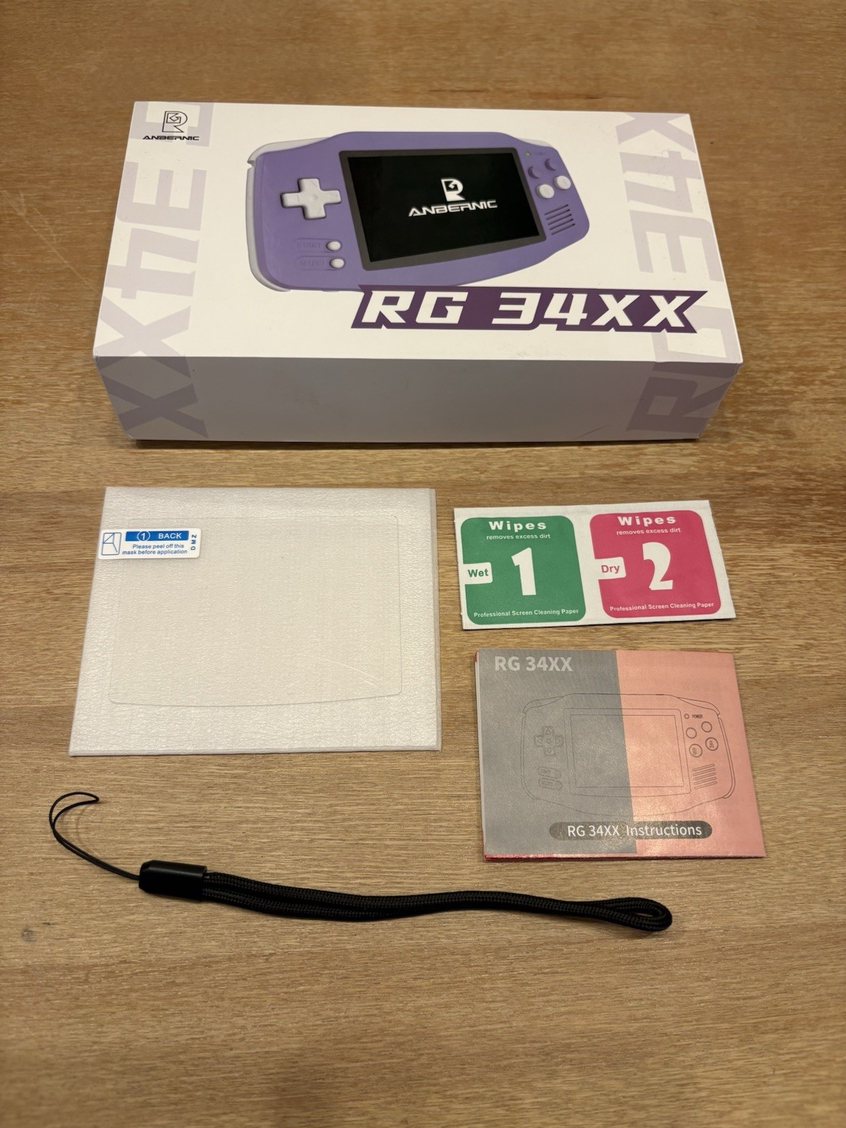 Anbernic RG34XX Black Handheld Console 64GB Linux HDMI USB-C w/ Box