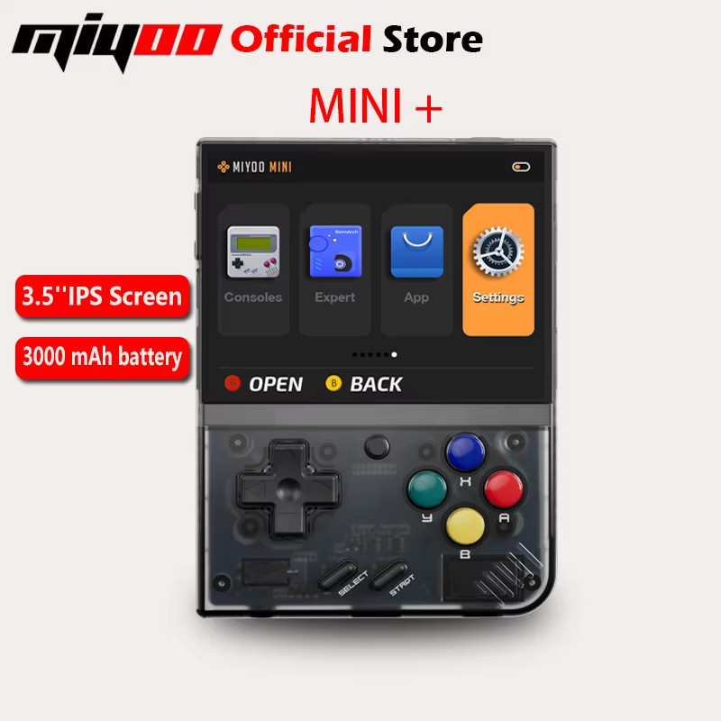 Miyoo Mini plus Portable Retro Handheld Game Console 3.5-Inch IPS HD Screen