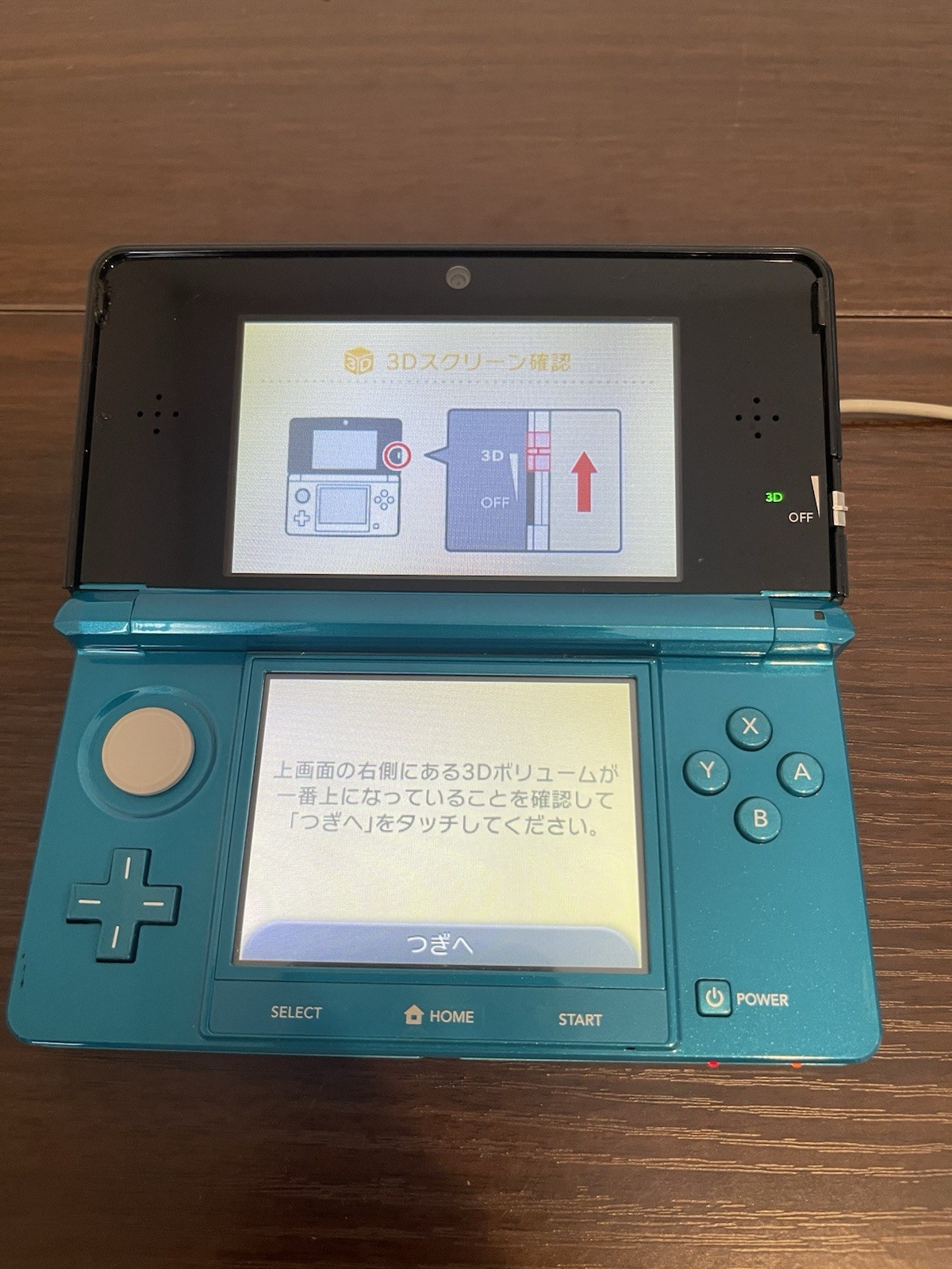 0334 Nintendo 3DS AQUA Blue Very Good TESTED 350g