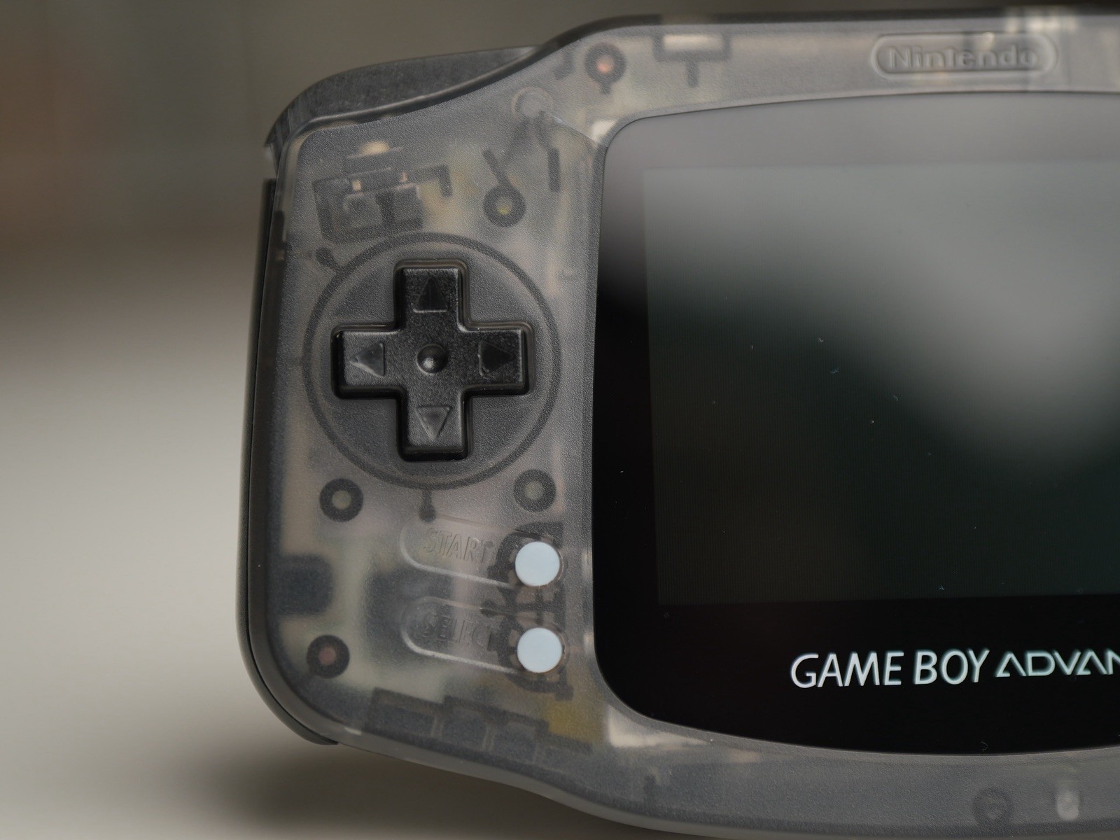 Nintendo Game Boy Advance GBA IPS Laminated Screen Custom Clear Black w/ RGB LED