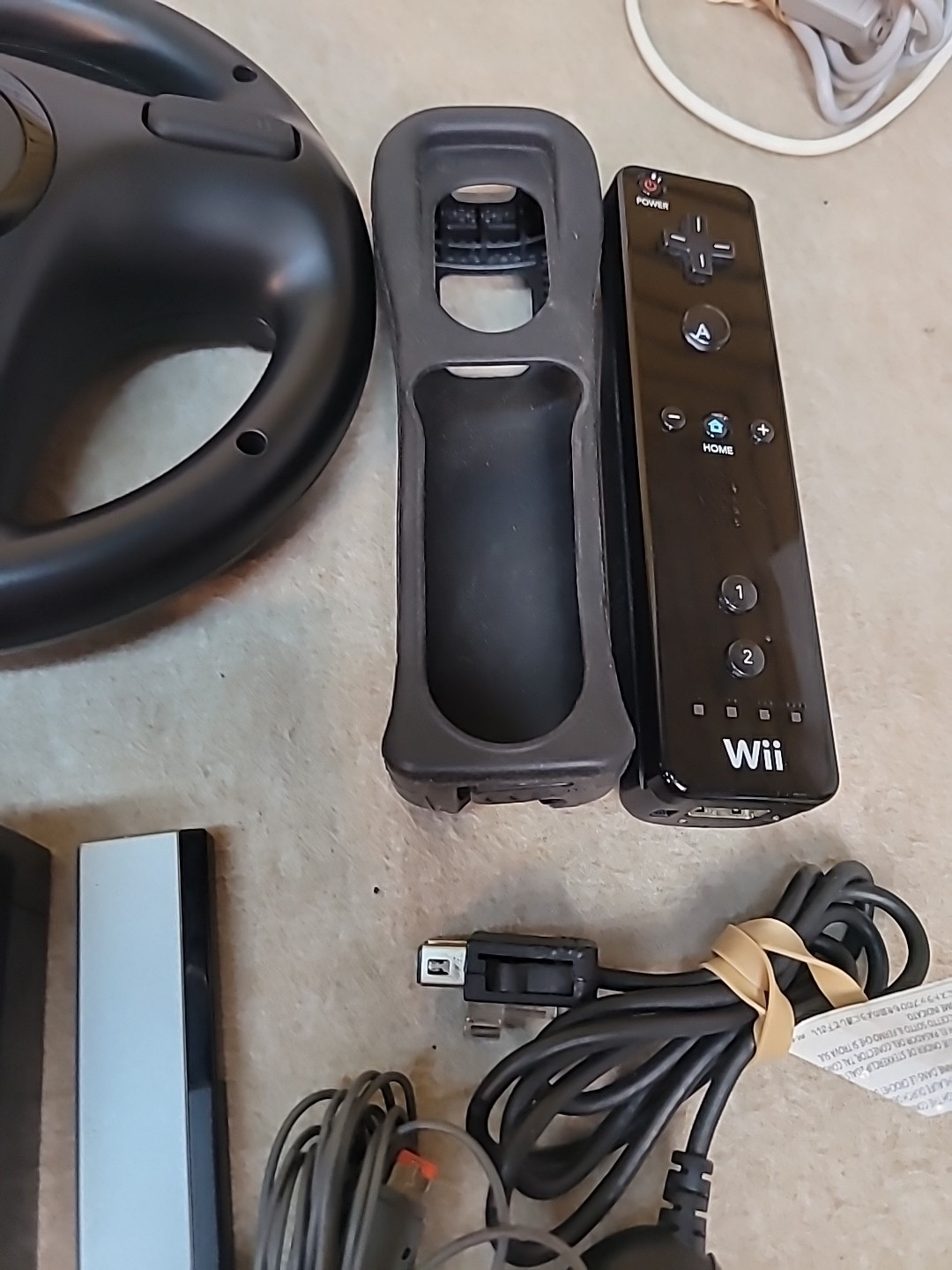 Nintendo Wii Black Console Lot