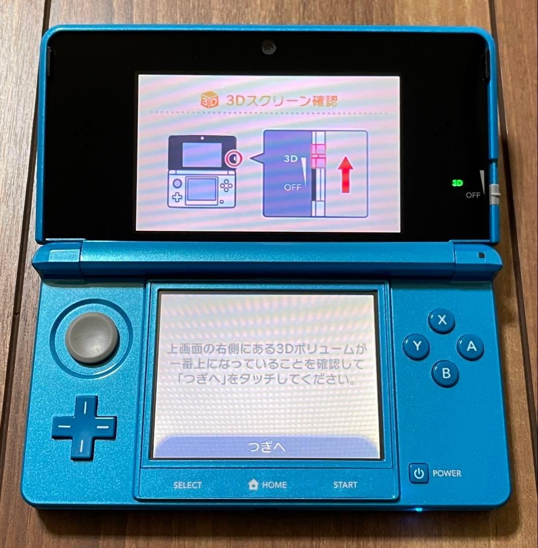 Nintendo 3DS Light Blue Console Handheld System Japanese ver Good Condition