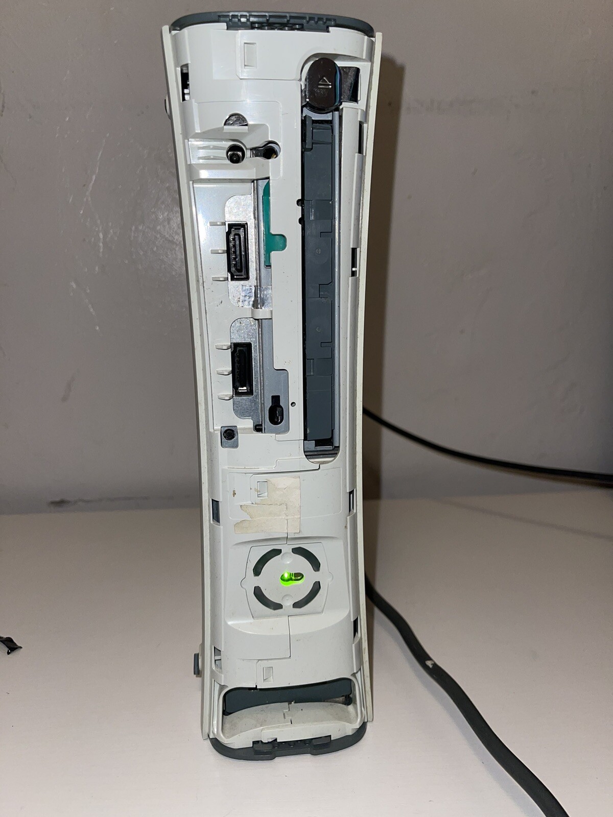 White Microsoft Xbox 360 Console Only Tested, No Cables, 2 Games