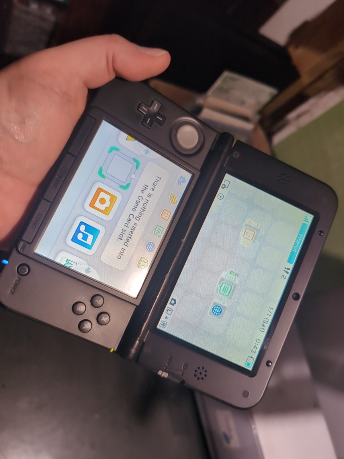 USA VERSION Nintendo 3DS XL Pokémon X & Y blue version Handheld System W/Charger