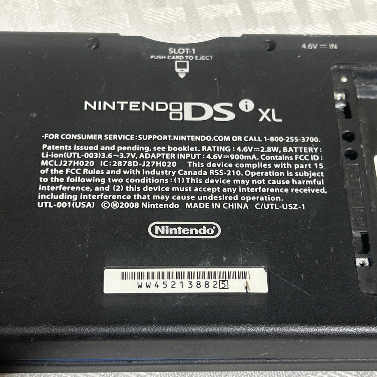 Broken Nintendo DSi XL Handheld Game Console Only C/UTL-USZ Bad LCD no battery