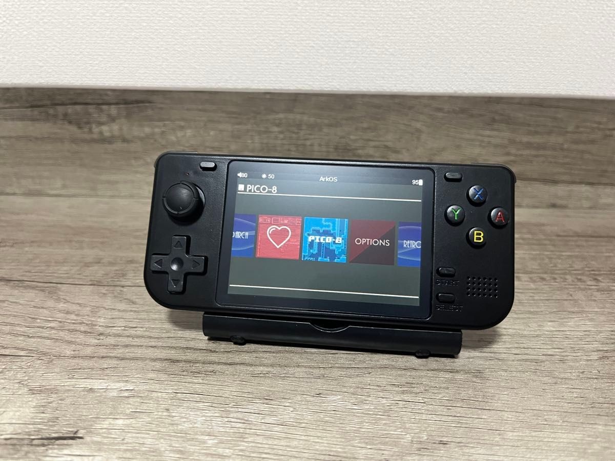 Powkiddy RGB10S Black Retro Handheld Console – Used – Tested Working