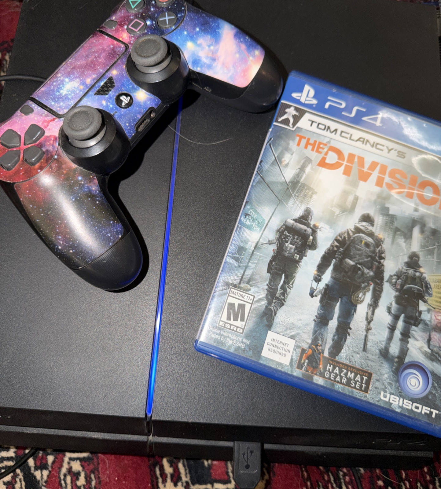 Sony PlayStation 4 PS4 500GB Console Bundle Game Controller Low Firmware 5.55
