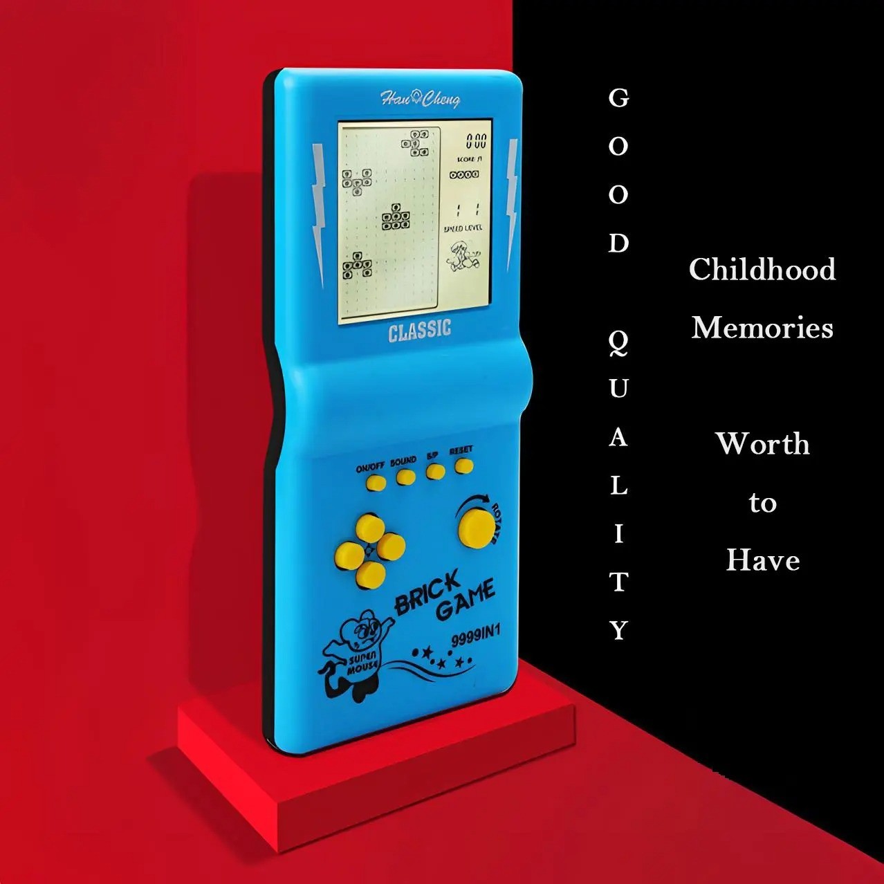 Retro Handheld Game Console Classic Tetris Pocket Player Kids Puzzle Toy Gift