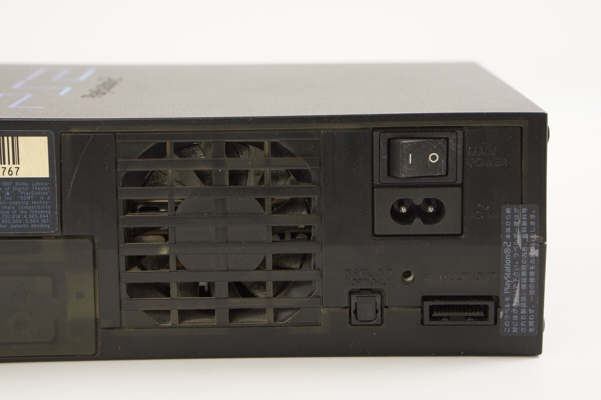 Playstation 2 Midnight Black Console Boxed SCPH-50000 Tested System FJ0814767
