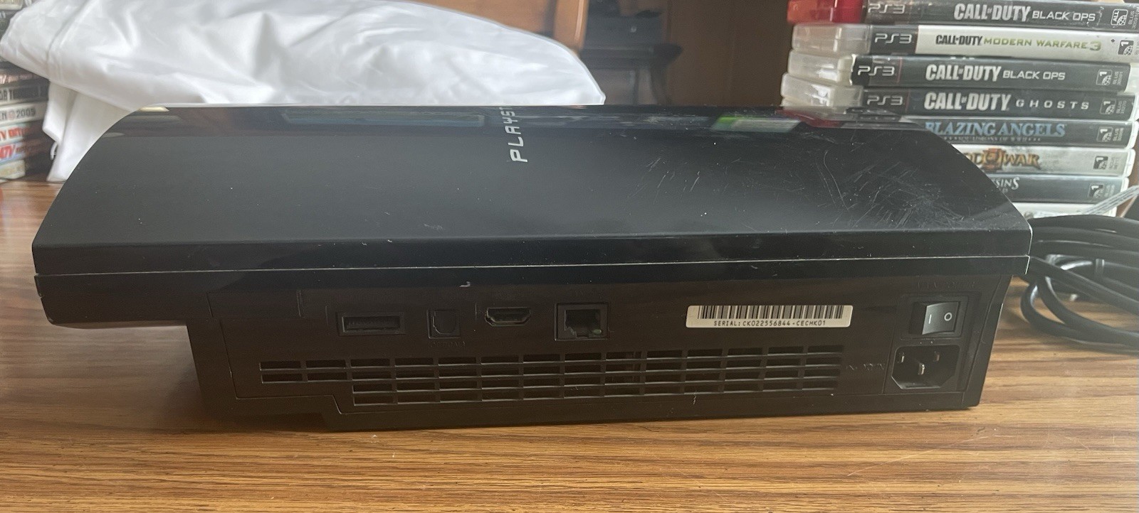 PS3 Game Console, 10 Games & Power Cord, Tested, Needs HDMI Cord