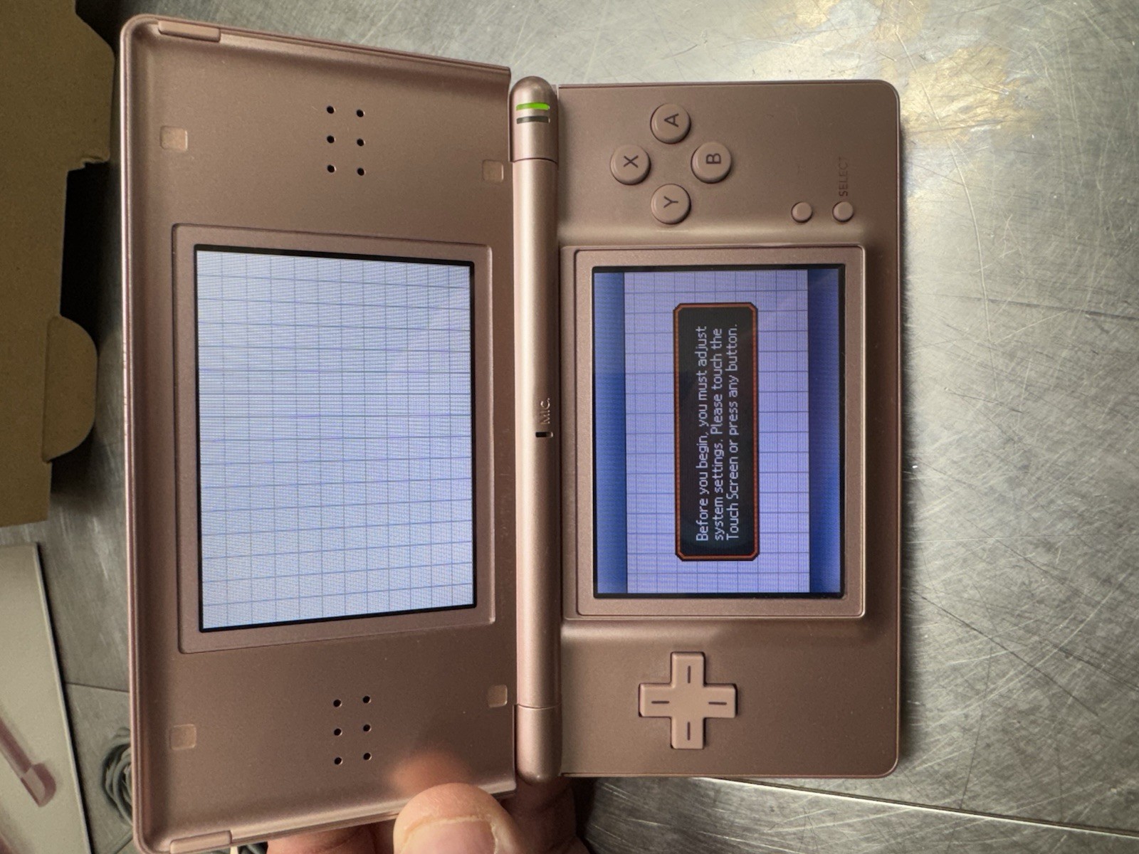 Nintendo DS Lite Metallic Rose Pink Handheld System USG-001 Complete In Box CIB