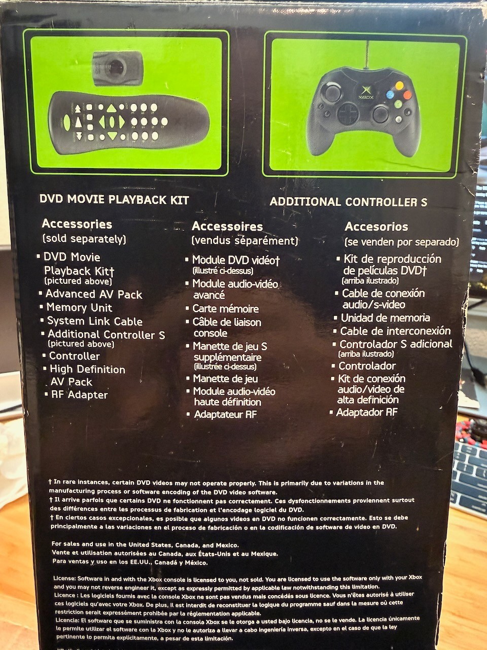 Xbox Original Box And Console, brand new in box
