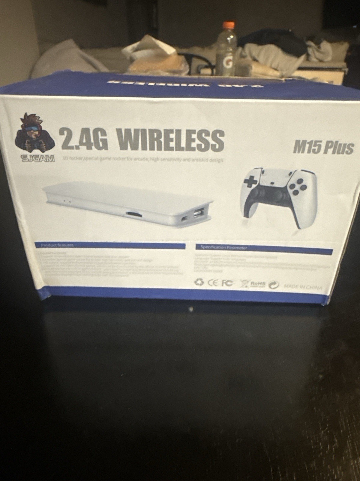 SJGAM M15 Plus Retro Video Game Console White 4K HDMI 2.4G Wireless Controllers