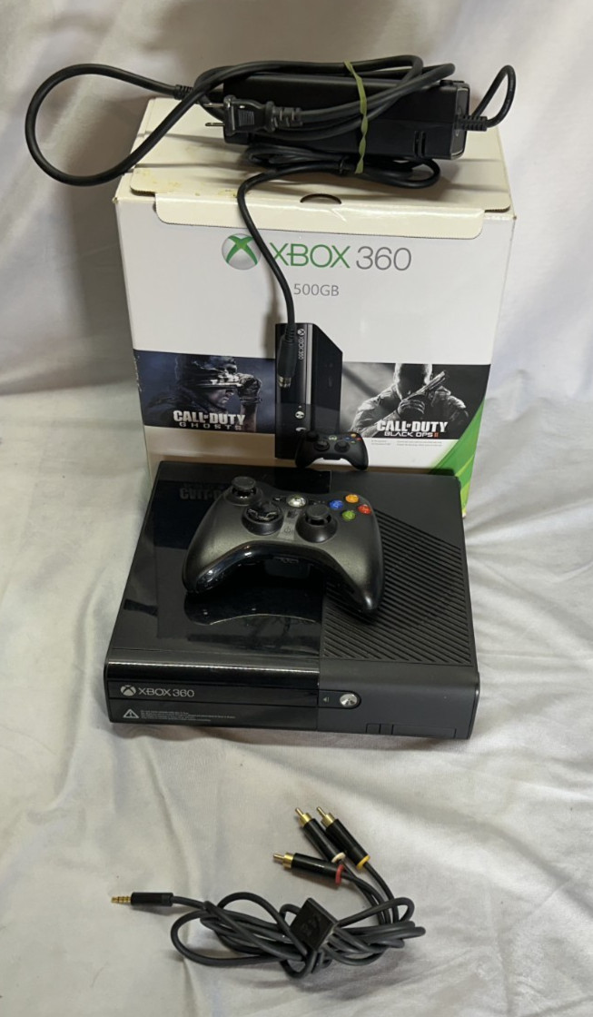 Microsoft Xbox 360 E 500GB Console & Box – USED/WORKS