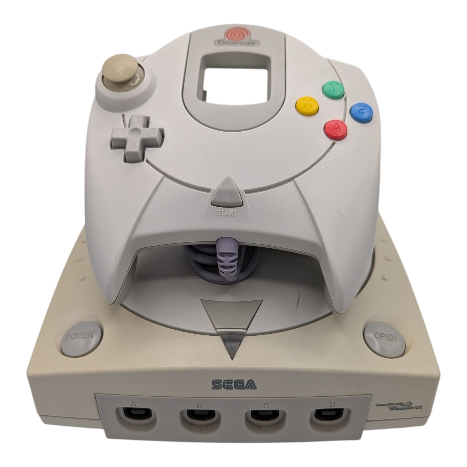 Sega Dreamcast HKT 3020 Console Controller And Cables Tested