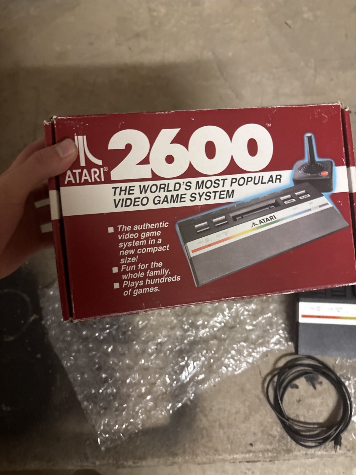 GORGEOUS Atari 2600 Rainbow Console 1987 Retro Gaming Atari Jr. IN BOX WORKING