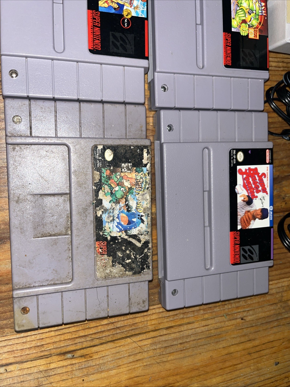Super Nintendo SNES Console Video Game Bundle Lot of 10 Games – Tested Working